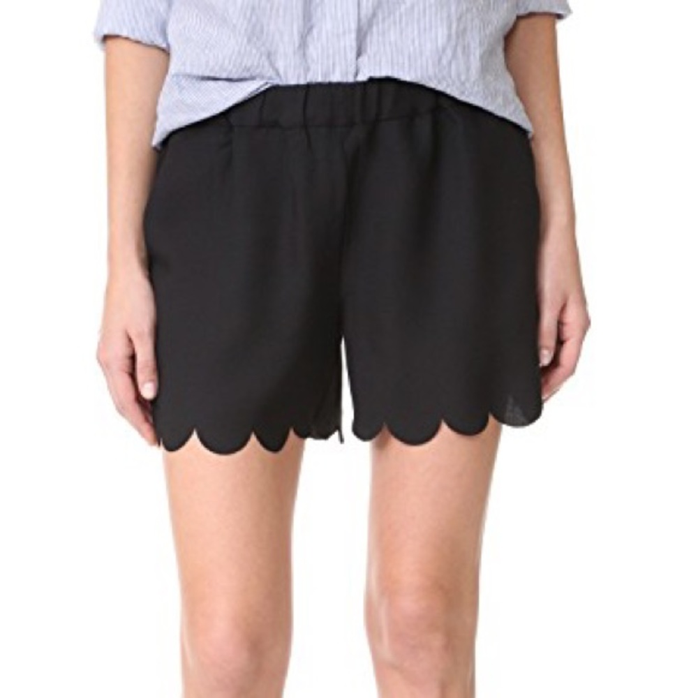 Madewell scallop hem pull on shorts